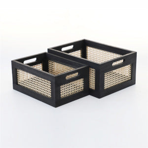 Practical Storage Basket made of Wood | Thrascher