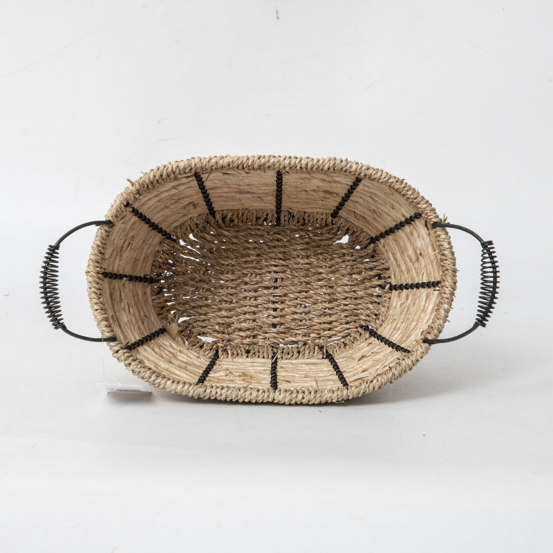 Practical Storage Basket with Stainless Steel Handles | Thrascher