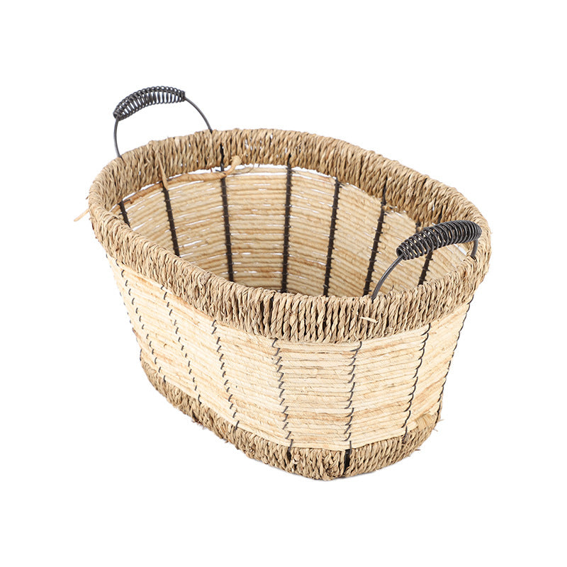 Practical Storage Basket with Stainless Steel Handles | Thrascher