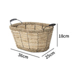 Practical Storage Basket with Stainless Steel Handles | Thrascher