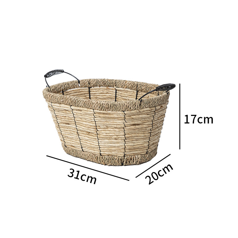 Practical Storage Basket with Stainless Steel Handles | Thrascher