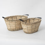 Practical Storage Basket with Stainless Steel Handles | Thrascher