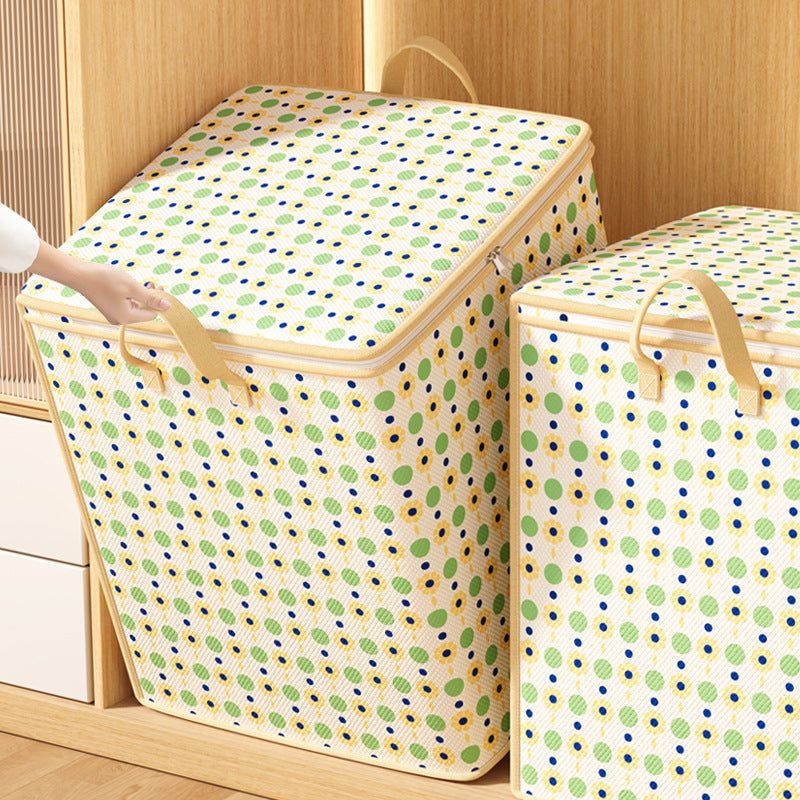 Premium Herringbone Pattern Storage Basket | Thrascher
