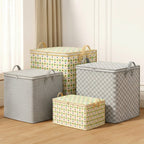Premium Herringbone Pattern Storage Basket | Thrascher