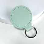 Premium Leather Round Keychain | Thrascher