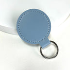 Premium Leather Round Keychain | Thrascher