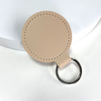 Premium Leather Round Keychain | Thrascher
