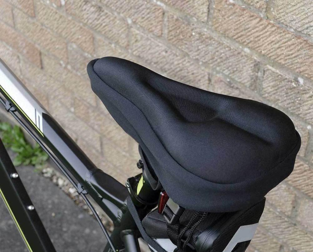 Breathable Silicone Bicycle Seat Cushion, 11 x 7.5 x 1 in