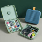 Portable Sewing Kit with PP Case, Magnetic Needle Holder, 12.3 × 11 × 3.3 cm