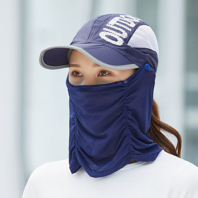 Outdoor Cotton-Polyester Baseball Cap with Adjustable Strap