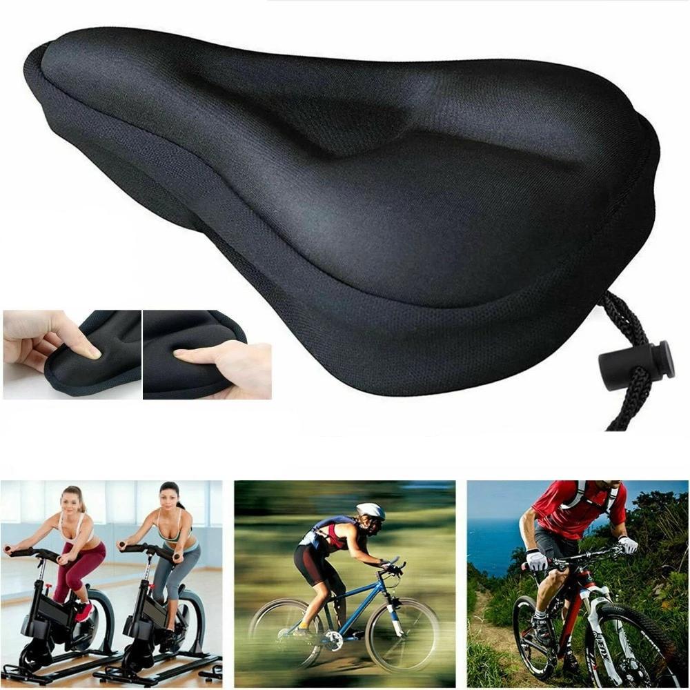 Breathable Silicone Bicycle Seat Cushion, 11 x 7.5 x 1 in