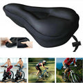 Breathable Silicone Bicycle Seat Cushion, 11 x 7.5 x 1 in
