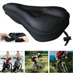 Breathable Silicone Bicycle Seat Cushion, 11 x 7.5 x 1 in