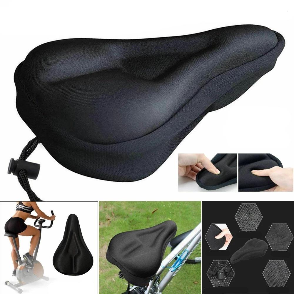 Breathable Silicone Bicycle Seat Cushion, 11 x 7.5 x 1 in