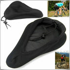 Breathable Silicone Bicycle Seat Cushion, 11 x 7.5 x 1 in