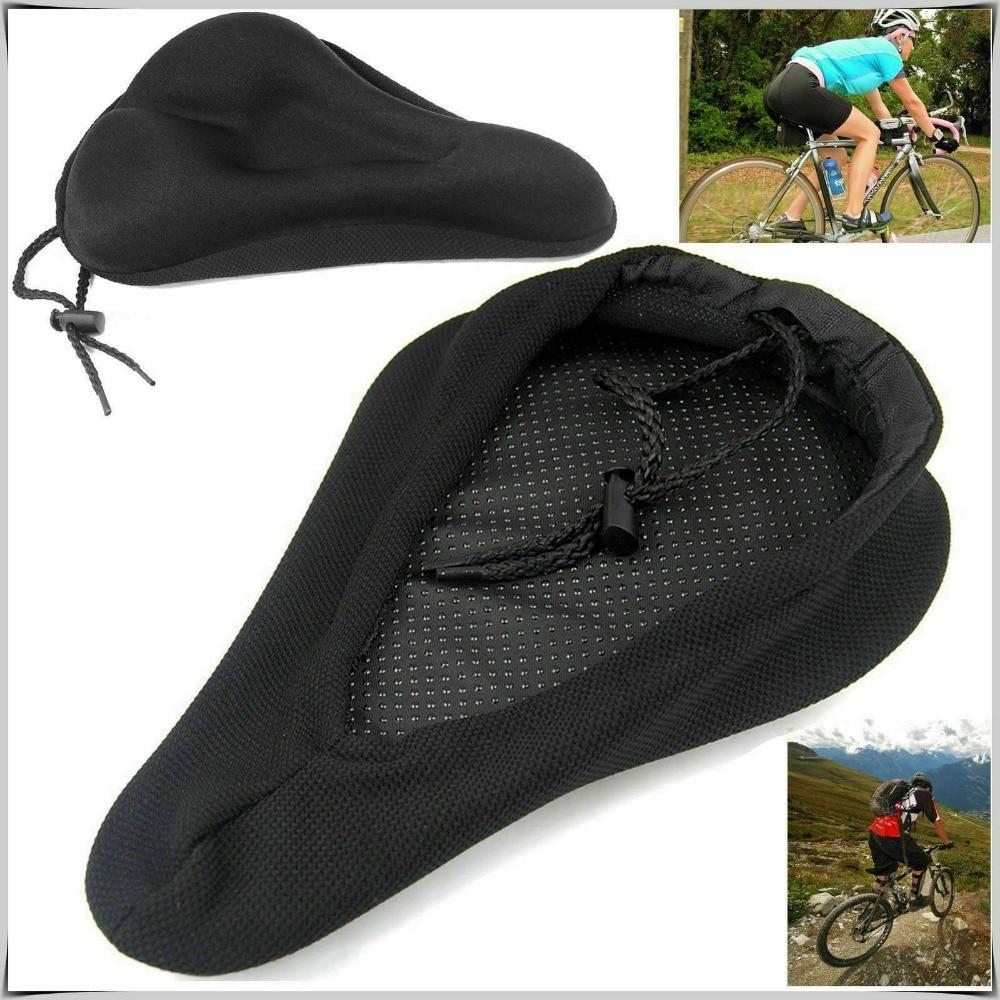 Breathable Silicone Bicycle Seat Cushion, 11 x 7.5 x 1 in