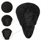 Breathable Silicone Bicycle Seat Cushion, 11 x 7.5 x 1 in