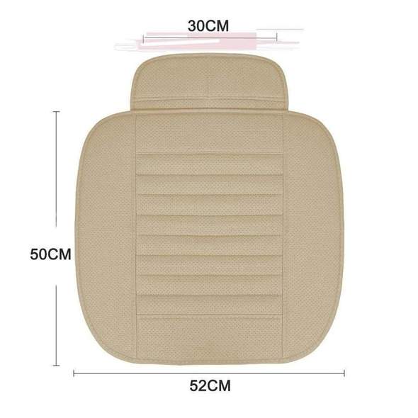 PU Leather and Bamboo Charcoal Car Seat Cushion, Front or Rear, view 3