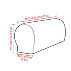 Stretch Spandex Armrest Covers for Chairs and Armchairs, Set of 2