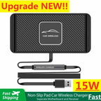 Qi Wireless Charging Pad, 15 W, 6 mm Non-Slip Silicone, USB-A, view 2