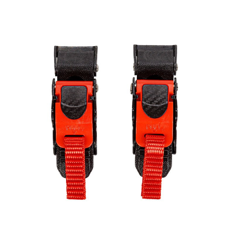 Quick-Release Helmet Safety Buckle Set with Red Pull Straps, view 2