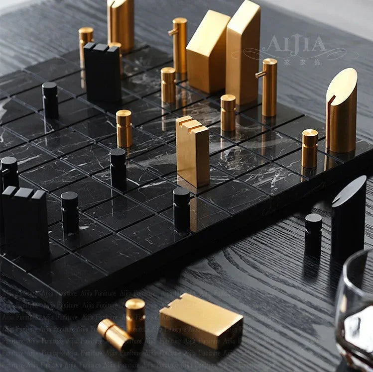 Quinndeda Marble Chess Set