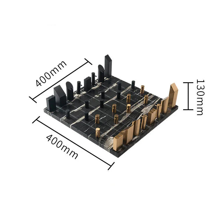 Quinndeda Marble Chess Set