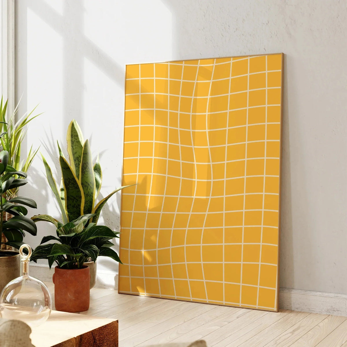 Quinoma Yellow Kaldyra Canvas Wall Art