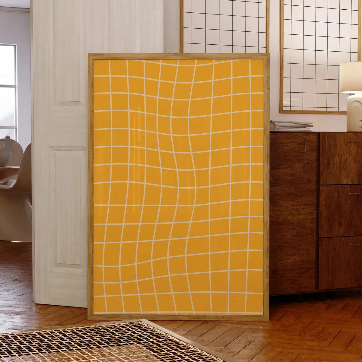 Quinoma Yellow Kaldyra Canvas Wall Art