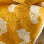 Rabbit Print Cotton Bath Towel, 27.6 x 55.1 in, Machine Wash at 40°C, view 7