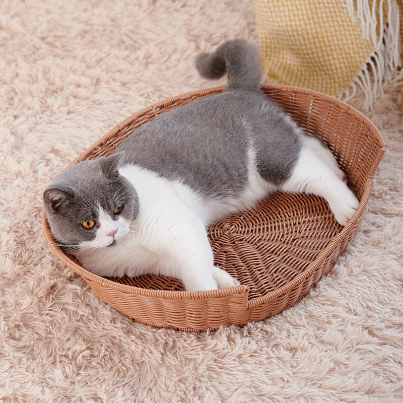 Rattan Cat Bed | Thrascher