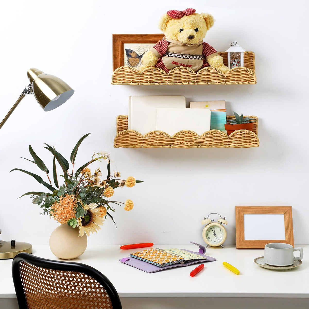 Rattan Step Shelf | Thrascher