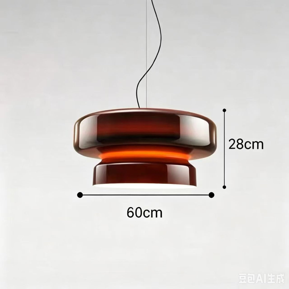 Rauches Glass Mushroom Pendant Lamp | Thrascher