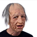 Realistic Old Man Latex Halloween Mask for Adults, Head Circumference <62 cm, view 17
