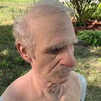 Realistic Old Man Latex Halloween Mask for Adults, Head Circumference <62 cm, view 3