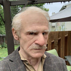 Realistic Old Man Latex Halloween Mask for Adults, Head Circumference <62 cm