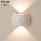 Rechargeable Magnetic Wall Light with Adjustable Head, Cordless LED