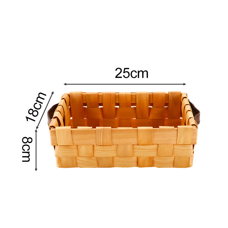 Rectangular Storage Basket made of Woven Natural Material | Thrascher