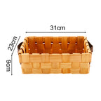 Rectangular Storage Basket made of Woven Natural Material | Thrascher