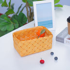 Rectangular Storage Basket made of Woven Natural Material | Thrascher