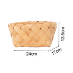 Rectangular Storage Basket made of Woven Natural Material | Thrascher