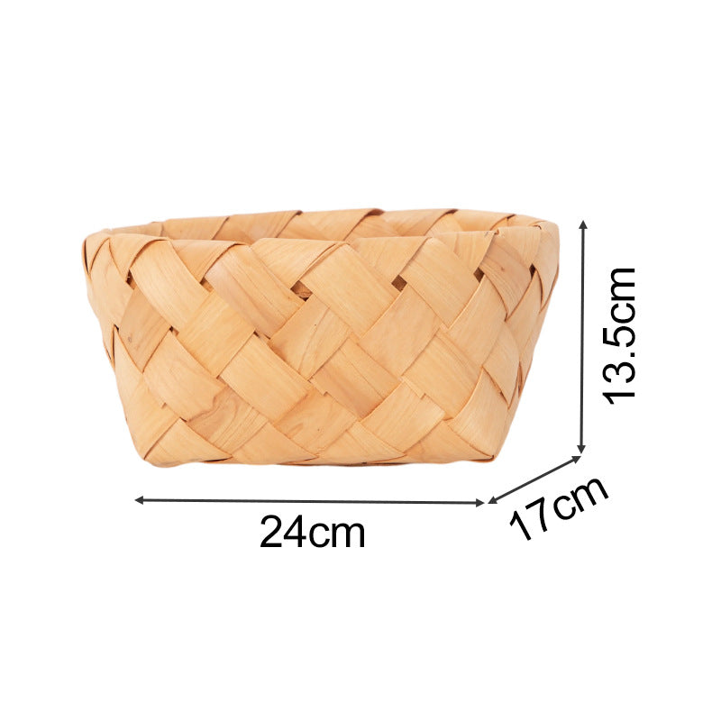 Rectangular Storage Basket made of Woven Natural Material | Thrascher