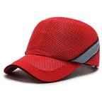 Red Safety Bump Cap with ABS Inner Shell, Adjustable 58–62 cm