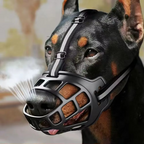 Reflective Dog Muzzle with Breathable Plastic and Adjustable Strap