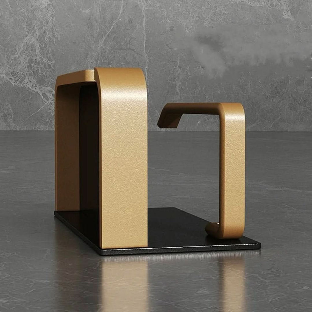 Wall-Mounted Metal Toilet Paper Holder with Adhesive or Screw Installation