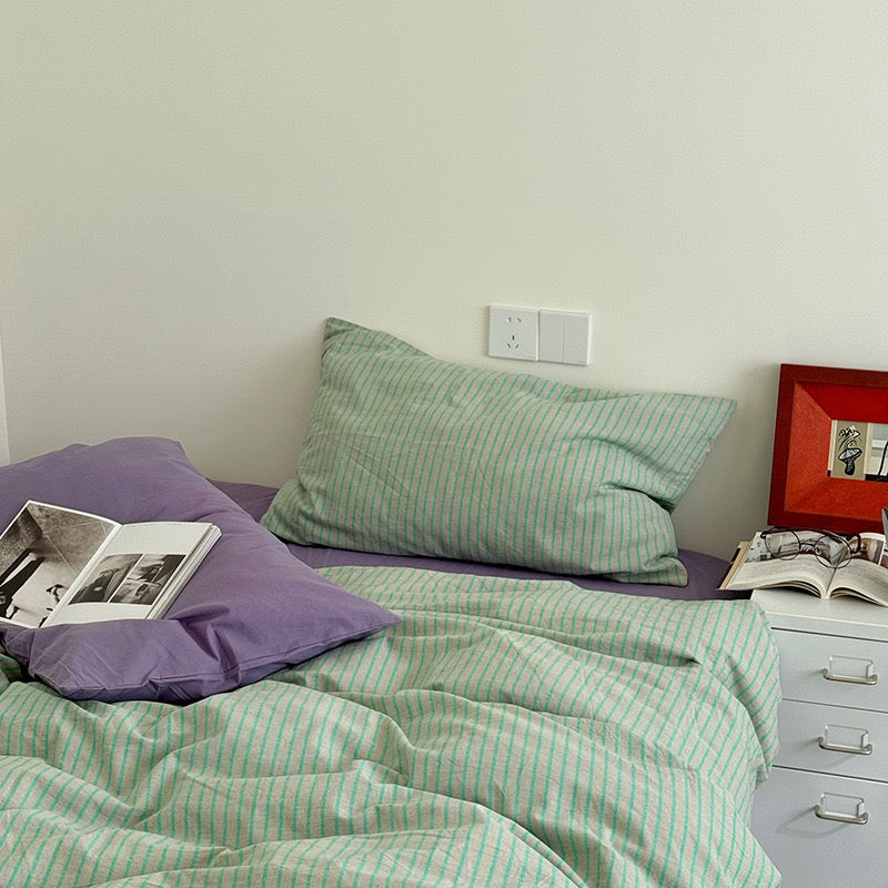 Relsendo Bedding Set - 100% Cotton - Green