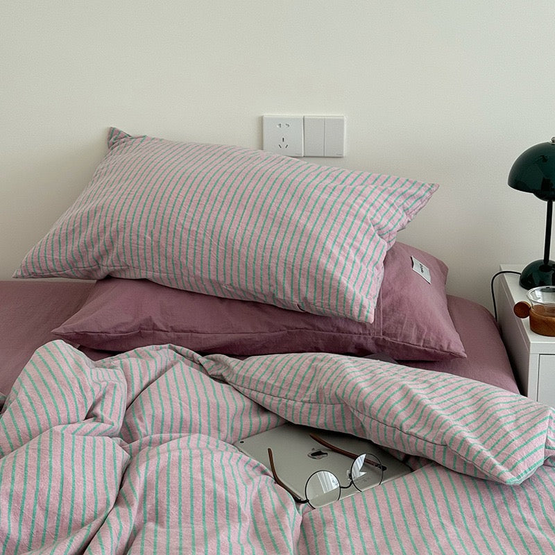 Relsendo Bedding Set - 100% Cotton - Green