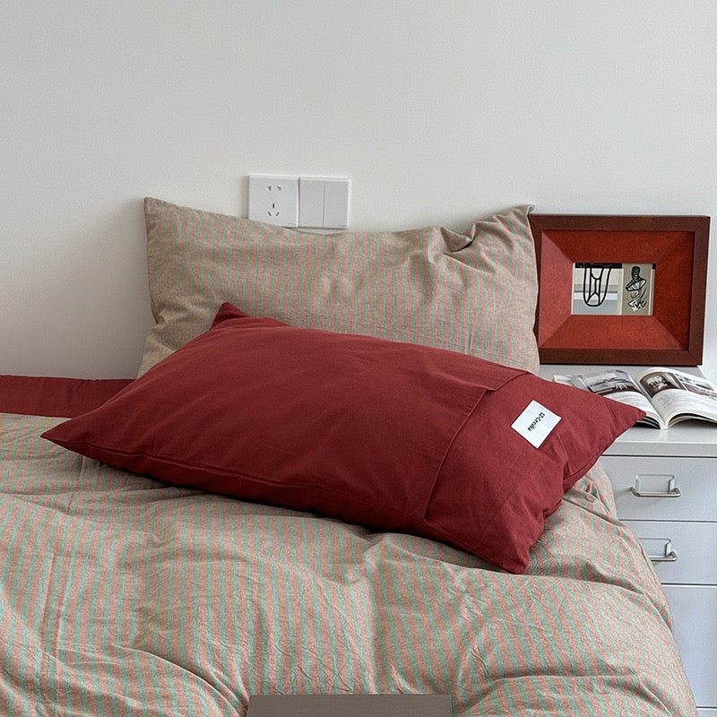 Relsendo Bedding Set - 100% Cotton - Green