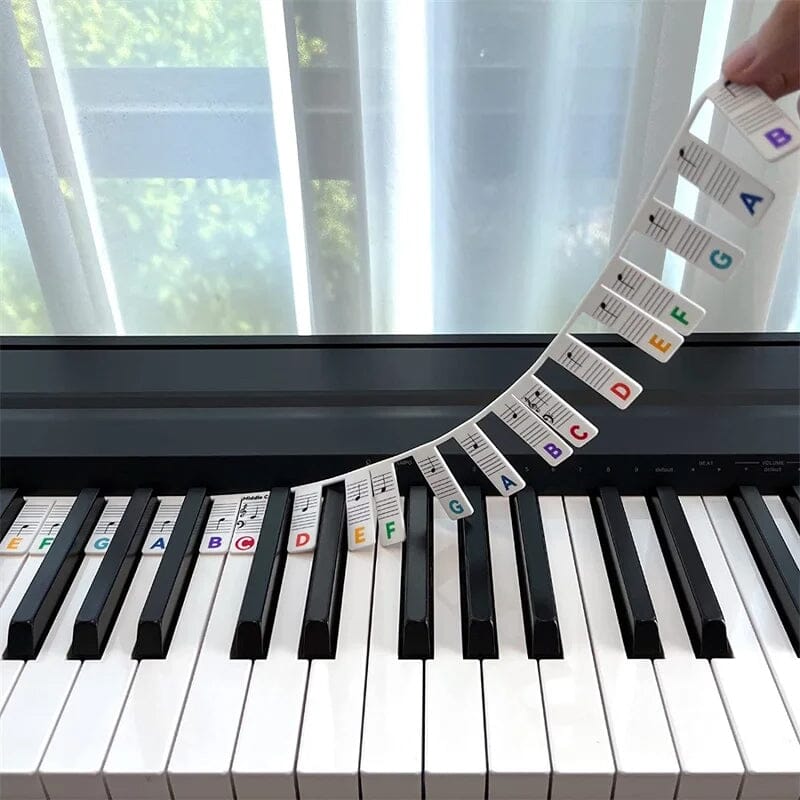 Removable Silicone Piano Keyboard Note Labels for 88-Key Instruments, view 10