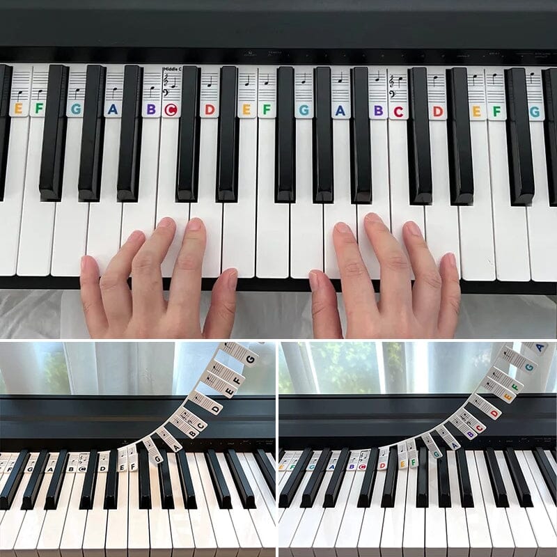 Removable Silicone Piano Keyboard Note Labels for 88-Key Instruments, view 9
